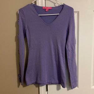Lilly Pulitzer v-neck sweater lavender size XXS